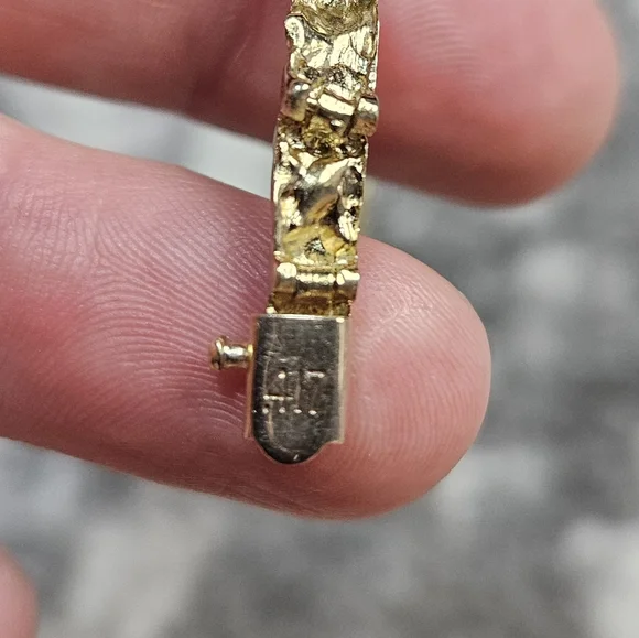 9k Gold Real Solid Yellow 7" 8 Grams - Picture 7 of 14